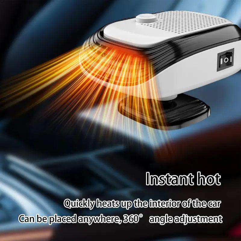 Car Heater 12V/24V 150W Portable Windshield Defogger And Defroster 2 In1 Fast Car Heater Defroster Automobile Windscreen Fan - Twinsupliers