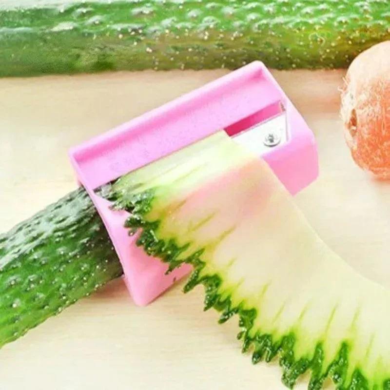 Carrot Cucumber Sharpener Peeler Kitchen Tool Vegetable Fruit Curl Slicer Cooking Gadget Home Gadgets - Twinsupliers