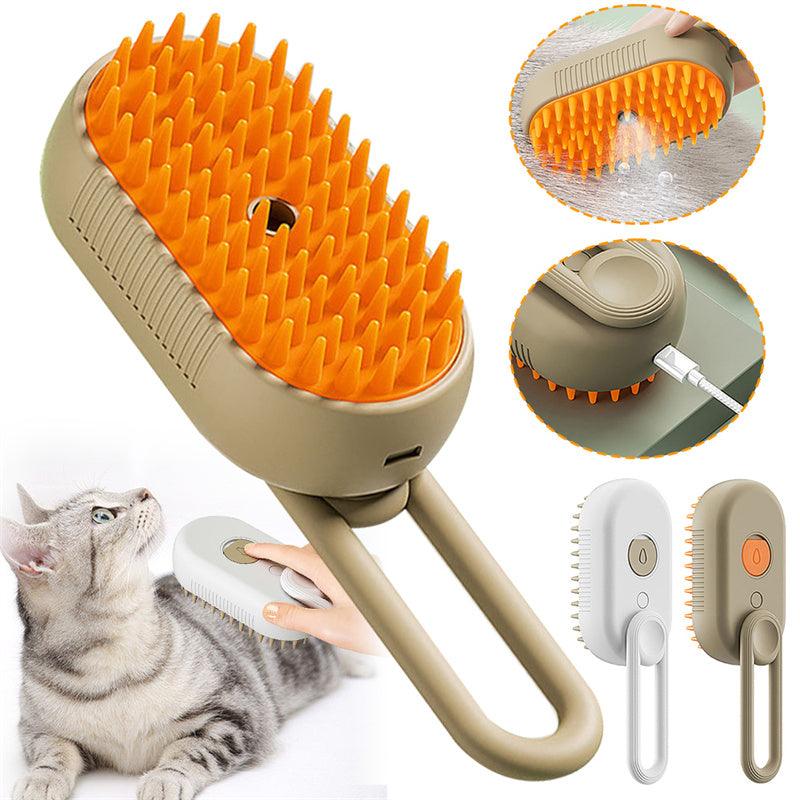 Cat Steam Brush Steamy Dog Brush 3 In 1 Electric Spray Cat Hair Brushes For Massage Pet Grooming Comb Hair Removal Combs Pet Products - Twin suppliers 