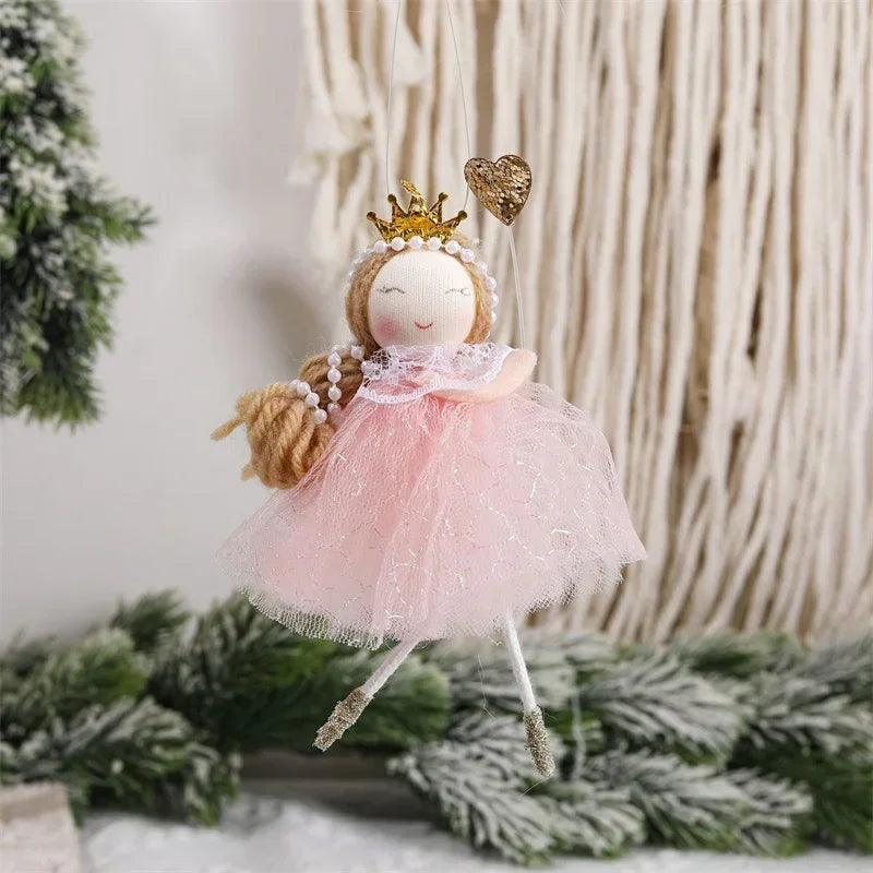 Christmas Angel Doll New Year 2024 Gifts Christmas Decorations for Home Navidad 2023 Natal Xmas Tree Pendant Ornaments Noel Deco - Twinsupliers