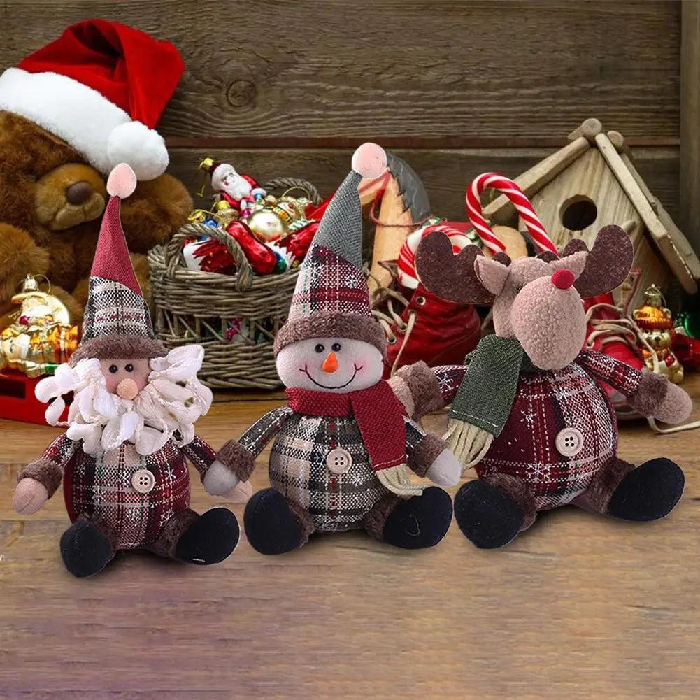 Christmas Decorations Christmas Dolls Christmas Doll Decorations Christmas Tree Decorations Innovative Santa Snowman Window Deco - Twinsupliers