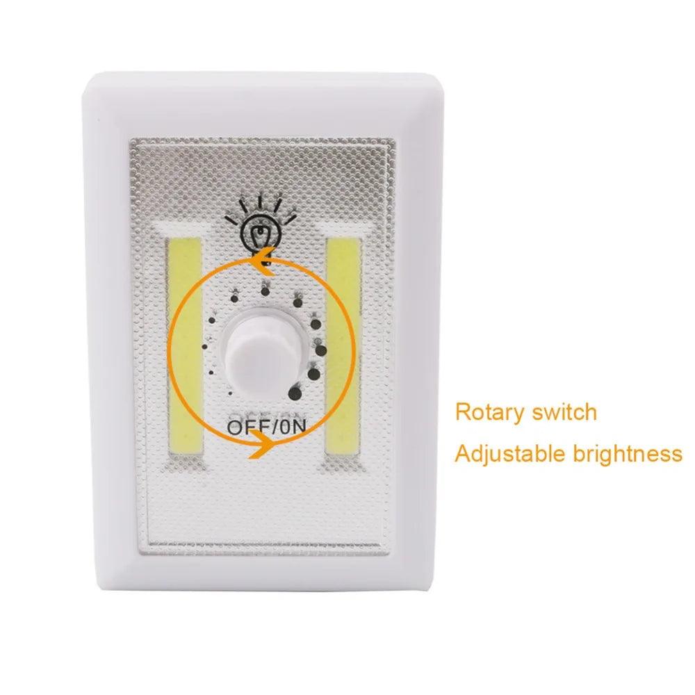 COB LED Cordless lamp Switch LED Wall Lights Night Light On/Off Hallway Kitchen Cabinet Emergency Light Night Lamp - Twinsupliers