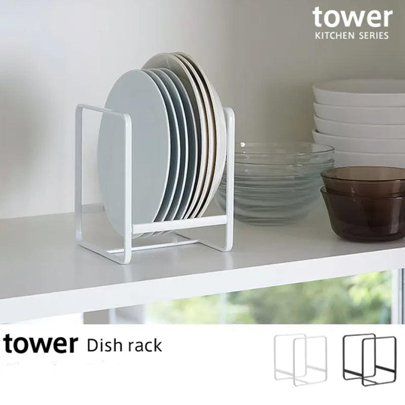 Countertop Organizer For Kitchen Plate Organizer Cabinet Book Single Layer Dish Rack For Pot Lids Dishes Storage Holders Racks - Twinsupliers