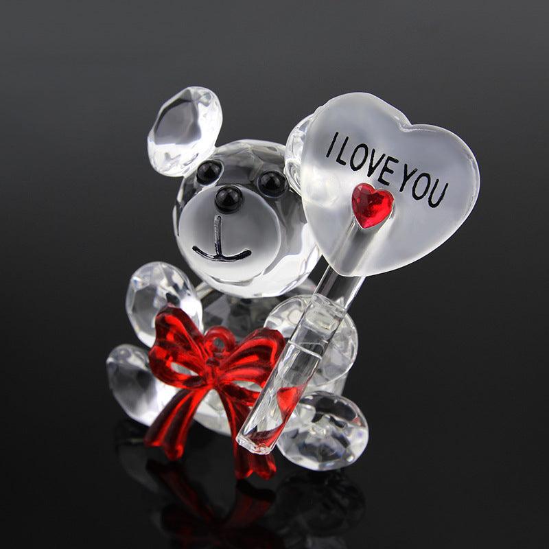 Creative Crystal Bear Car Decoration - Twin suppliers 