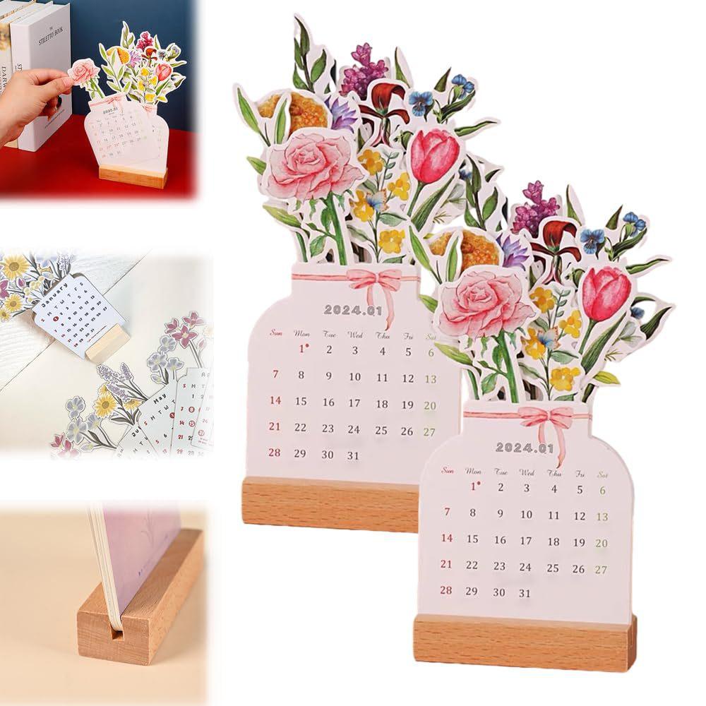 Creative Flower Calendar Home Living Room Table Decoration Ornaments - Twinsupliers