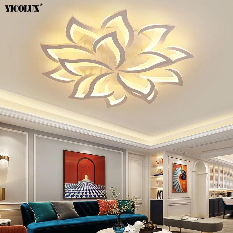 Creative New Modern Remote LED Chandelier Lights Indoor Lighting For Bedroom Dining Living Study Room Lamps Home Deco Luminaire - Twinsupliers