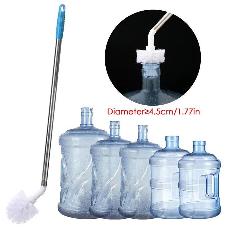 Creative Steel 5 Gallon Water Bottle Cleaning Brush, Nylon Bristles and Stainless Steel Handle Bendable Bottle Cleaning Brushes - Twinsupliers