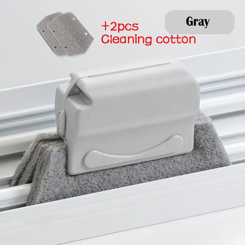 Creative Window Groove Cleaning Cloth Window Cleaning Brush Sponge Windows Slot Cleaner Brush Clean Tools - Twinsupliers