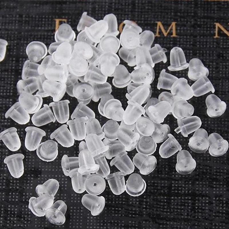 D001 appr. 100pcs/lot Earrings Jewelry Accessories Bullet Plastic Ear Plugging/blocked,Earring back ,DIY - Twin suppliers 