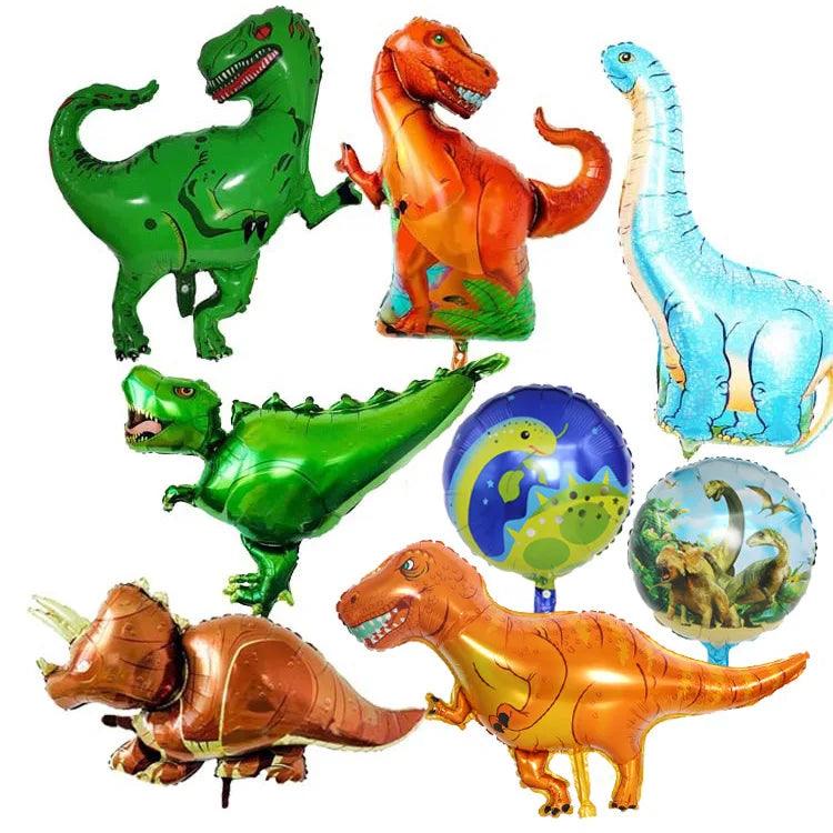 Dinosaur Party Foil Balloon Helium Globos standing green dinosaur Red dragon birthday deco party supplies boy kids cartoon toys - Twinsupliers