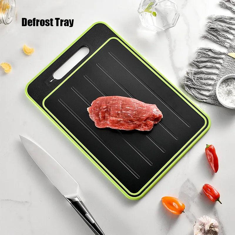 Double-side Cutting Board With Defrosting Function Chopping Board Kitchen Grinding Cutting Board With Knife Sharpener - Twinsupliers