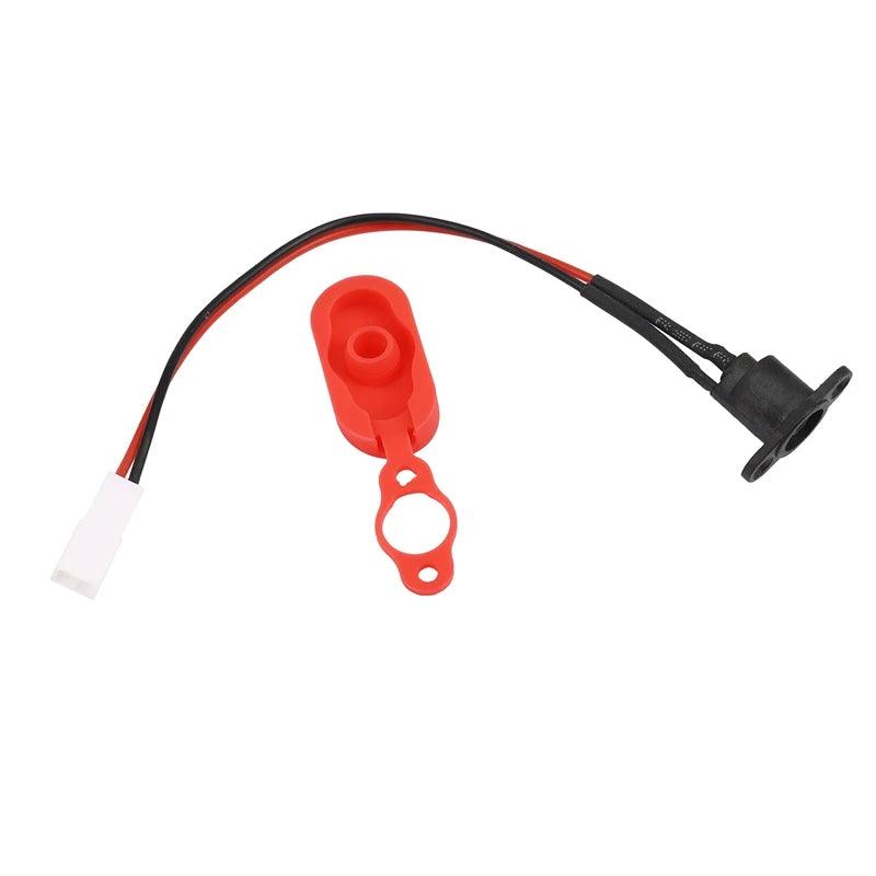 Electric Scooter Charging Hole Cover with Charging Cable Charging Port Plastic Waterproof Cover For Xiaomi Mijia M365 Scooter - Twin suppliers 