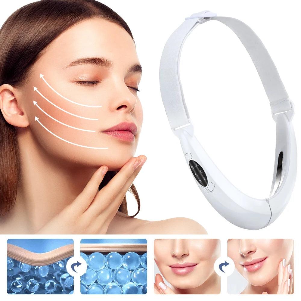 EMS Face Lifting Device LED Photon Therapy Vibration Facial Massager - Twin suppliers 