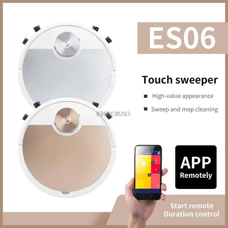 ES06 Robot Vacuum Cleaner Smart Vaccum Cleaner for Home Bluetooth Phone App Control Automatic Dust Removal Cleaning Sweeper - Twinsupliers