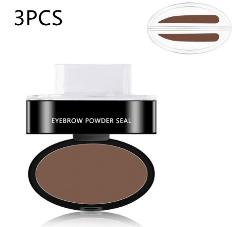 Eyebrow Powder Stamp Tint Stencil Kit Cosmetics Professional Makeup Waterproof Eye Brow Stamp Lift Eyebrow Enhancers Stencil Kit - Twin suppliers 