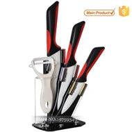 Fashion Style 4"5"6" Ceramic Knife set with ABS+TPR handle High Quality Kitchen Knife - Twin suppliers 