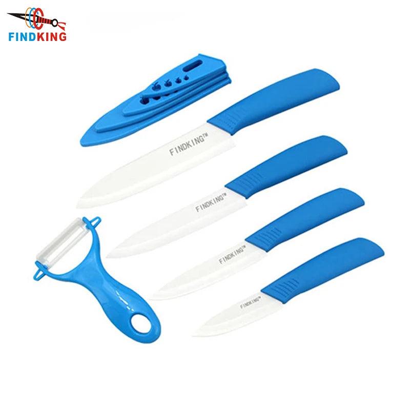 FINDKING 2018 New Zirconia kitchen knife set Ceramic Knife set 3" 4" 5" 6" inch+ Peeler+ Covers Chef Fruit Utility Knife - Twin suppliers 