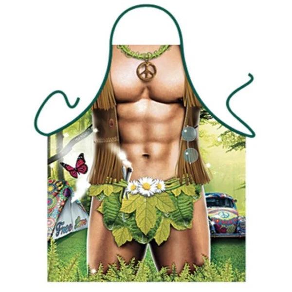 Funny Kitchen Aprons Sleeveless Men Women Sexy Apron For Women Kitchen Cartoon Pattern Cocina Tablier Cooking Baking CWQ024 - Twinsupliers