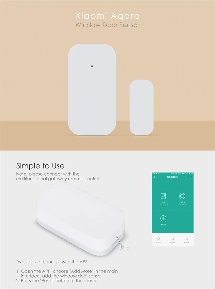 Global version Aqara Door Window Sensor Zigbee Wireless Connection Need Smart Home gateway For Xiaomi mijia APP Mi Home Homekit - Twin suppliers 