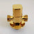 Gold angle valve copper gold plated triangle valve general bathroom valve water stop valve toilet triangle AG806-1 - Twinsupliers