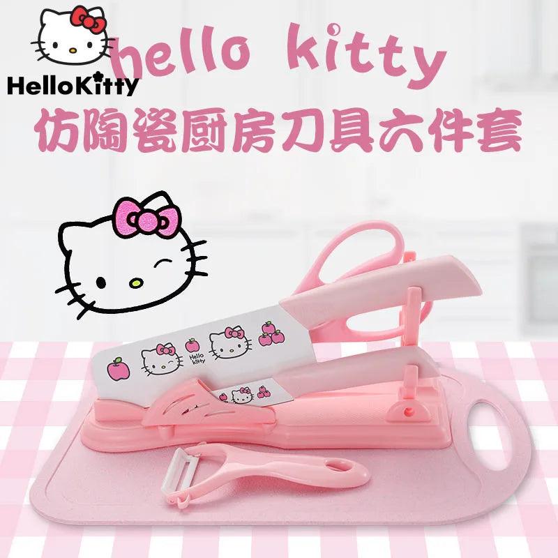 Hello Kitty Kitchen Knife Combination Set Of Household Chopping Vegetables And Meat Cleaver Tools Rust-proof Cleaver - Twinsupliers