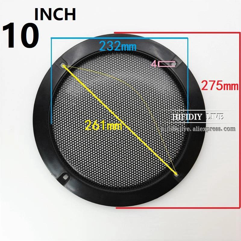 HIFIDIY LIVE 4 5 6 8 10 inch Speaker Net Cover High-grade Car home mesh enclosure speakers Plastic Frame Metal iron wire grilles - Twin suppliers 