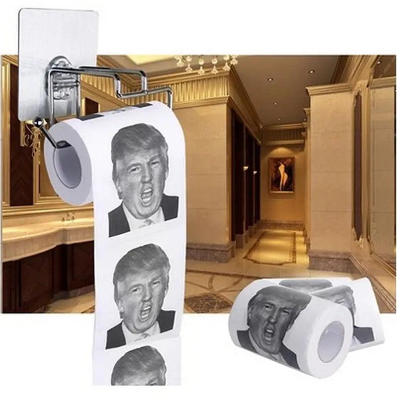 Hot Donald Trump $100 Dollar Humour Toilet Paper Bill Toilet Paper Roll Novelty Gag Gift Dump Trump Funny Gag Gift - Twinsupliers