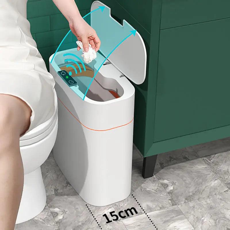 Hot Selling Kitchen Storage Box Trash Can Induction Small Car Box Automatic Smart Dustbin Smart Trash Bin - Twin suppliers 