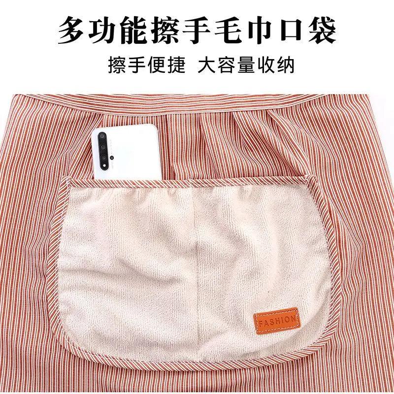 household kitchen breathable cooking anti-pollution princess waist adult work wear-resistant overalls farm work dust-proof - Twinsupliers