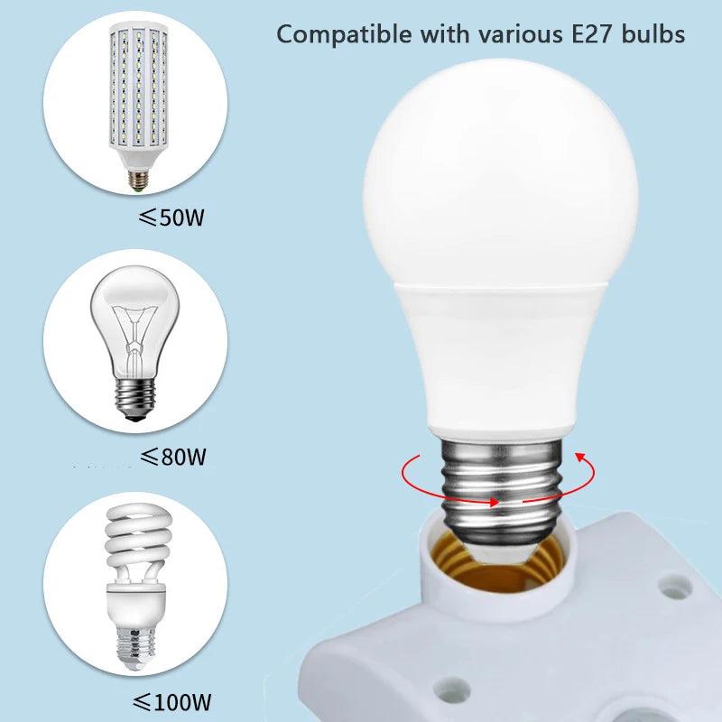 Human Body Induction E27 Holder with Automatic Body Infrared IR Sensor PIR Motion Detector Adjustable Time&Sensitivity - Twinsupliers