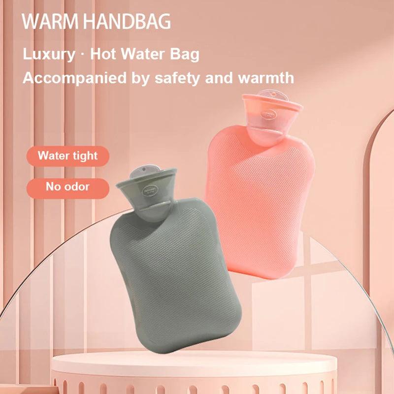 Injection Hot Water Bottle Thickened Rubber Durable Safe Leak-proof Portable Home Products Hot Water Bottle Pvc Reusable 500ml - Twin suppliers 