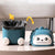 Ins Desktop Small Trash Bin Waste Bin Bedroom Home Cute Trash Can with Lid Kitchen Bin Bathroom Room - Twin suppliers 