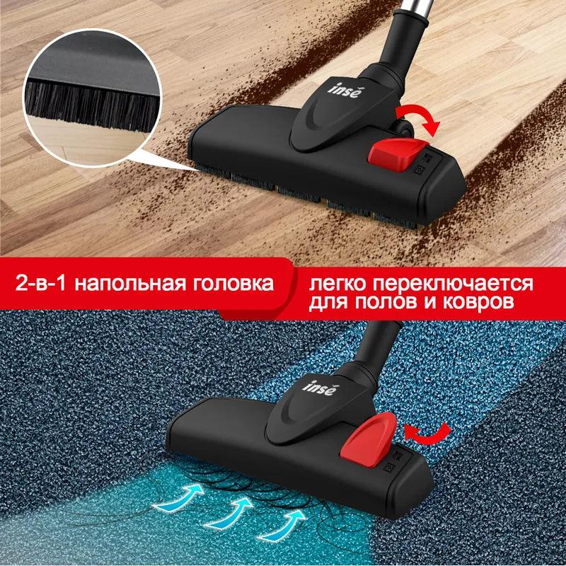 INSE I5 Corded vacuum cleaners 18Kpa Powerful Suction 600W Motor 4 in 1 stick Handheld vaccum cleaner for Home Pet Hair Carpet - Twinsupliers