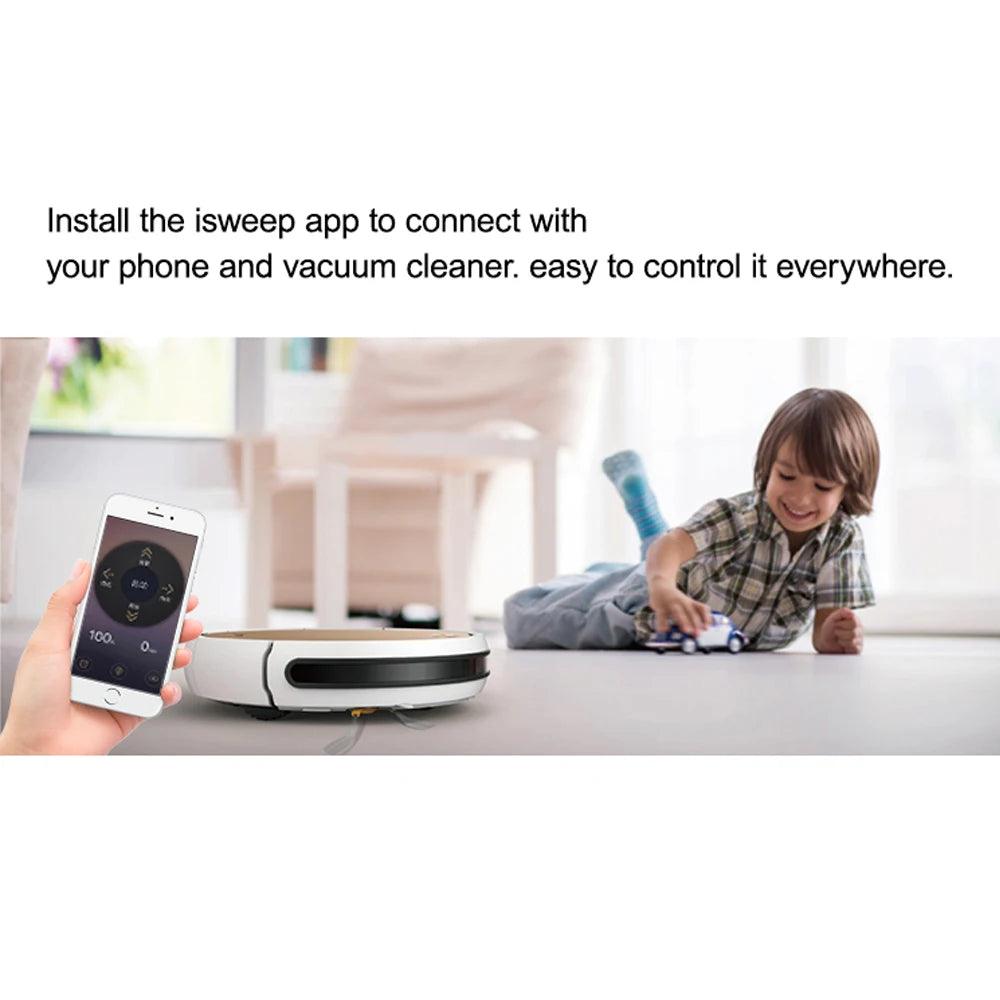 Isweep X3 Robot Vacuum Cleaner APP Control Wet and Dry Mop Smart Home Appliance Auto Recharge Good Package Preferred Gift - Twinsupliers