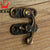 KAK 12pcs 34x28mm Antique Bronze Iron Padlock Hasp Hook Lock For Mini Jewelry Wooden Box With Screws Furniture Hardware - Twinsupliers