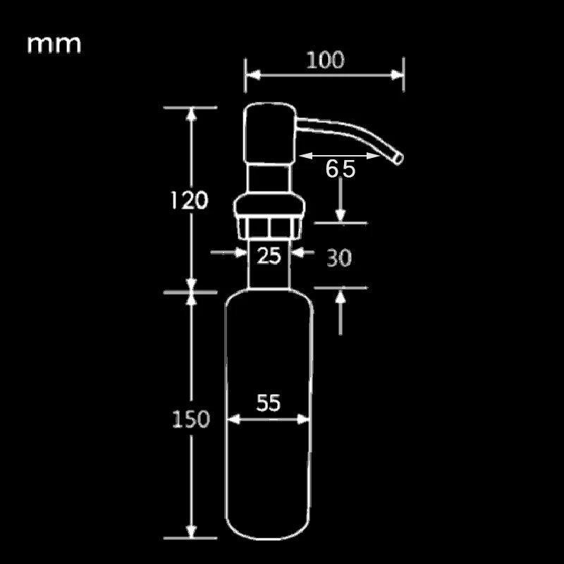 KEMAIDI Free Shipping Kitchen Sink Vessel Liquid Soap Dispenser Bathroom Shower Deck Mounted Distribuidor Soap Dispenser - Twinsupliers