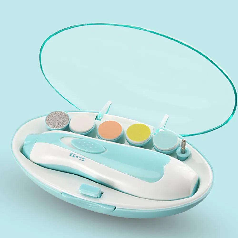 Kids Baby Nail Trimmer Electric Baby Manicure Pedicure Nail Clippers Cutter Scissors Care Set New Born - Twin suppliers 