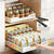 Kitchen Cabinets with Slide Rails Free of Installation of Storage Tray Cabinet Dish Rack Pull-out Kitchen Spice Box Storage Rack - Twinsupliers