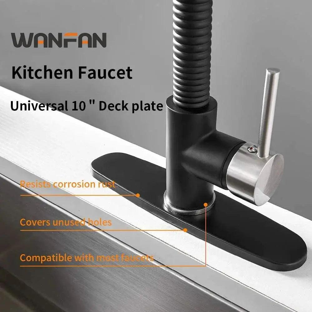 Kitchen Faucet Accessories Hole Cover Deck Plate 8" Bathroom Sink Unused Mounting Escutcheon 4012 - Twinsupliers