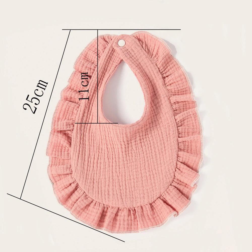 Korean Style Baby Feeding Drool Bib Ruffle Floral Infants Saliva Towel Soft Cotton Burp Cloth For Newborn Toddler Kids Bibs New - Twin suppliers 