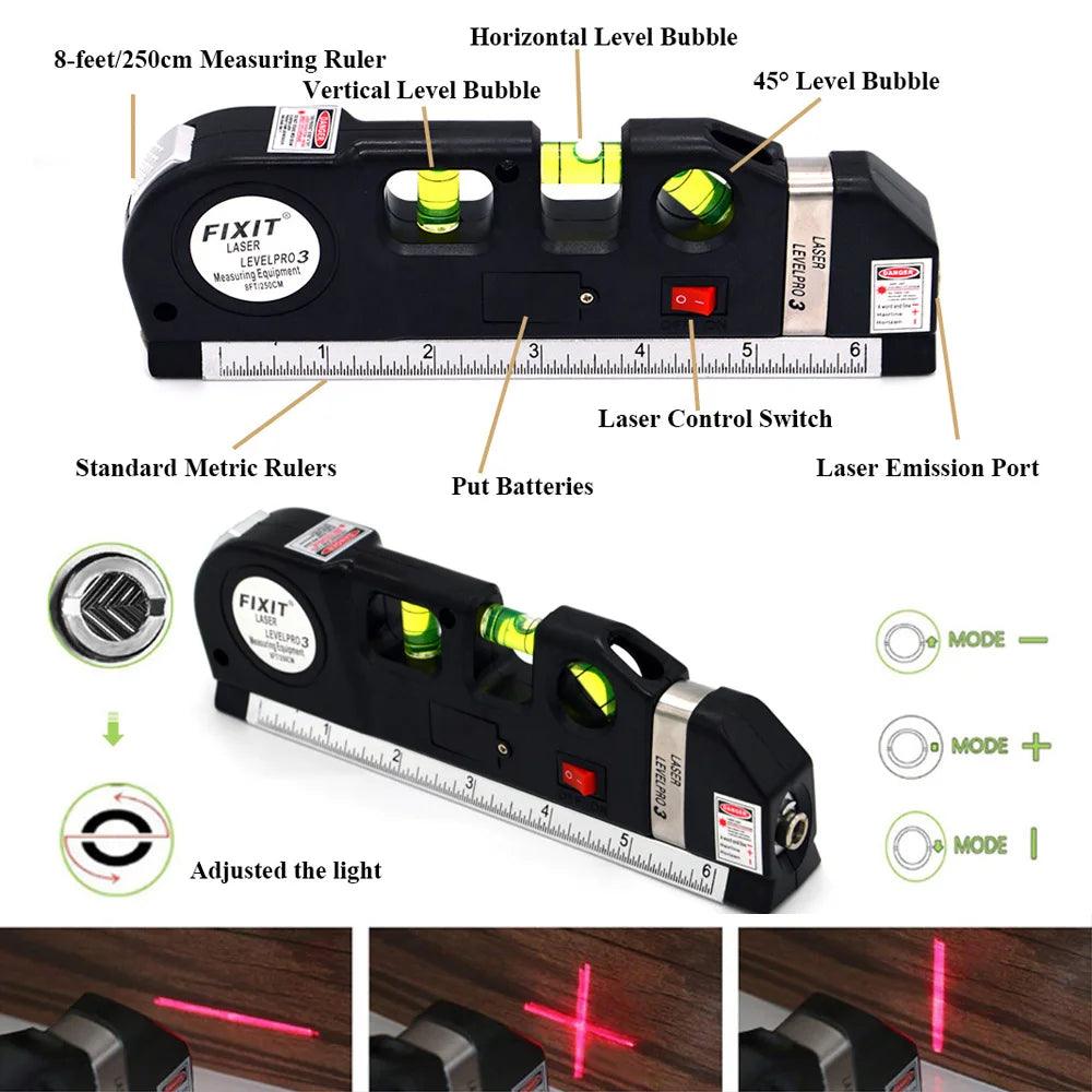 Level Laser Leveling 360 Deco Electrical Instruments Tripod for Construction Instument Workpro 4 in 1 Tape Measure Recreation - Twinsupliers