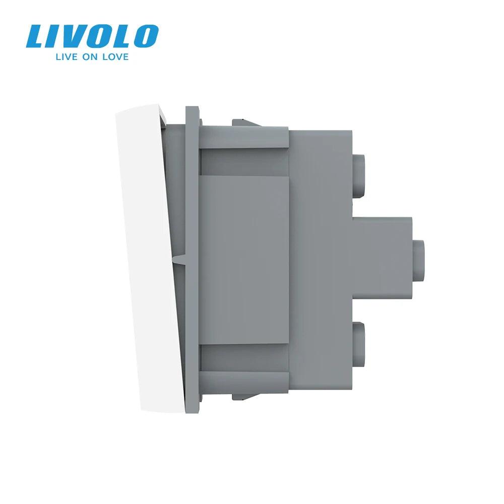 Livolo EU Standard 4colors Plastic Materials, Small One Gang Key Pad Wall Push Button Switch,Module Without Panel,No Metal - Twinsupliers