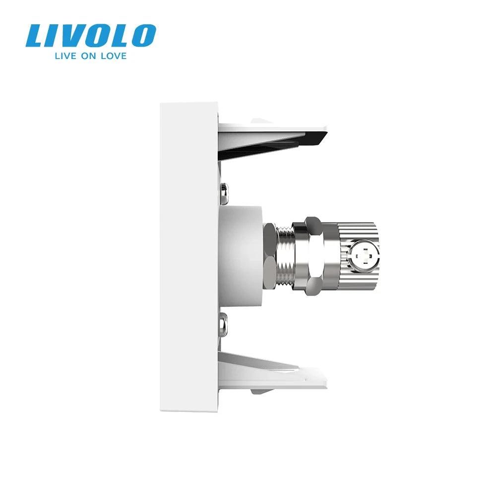 Livolo White Plastic Materials, EU Standard, DIY Parts, Function Key For TV Socket,Without Panel,No metal - Twinsupliers