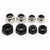 M2 M2.5 M3 M3.5 M4 M5 M6 M8 M10 M12 M14 M16 304 Stainless Steel Black Hex Nylon Insert Lock Nut Self-locking Locknut - Twinsupliers