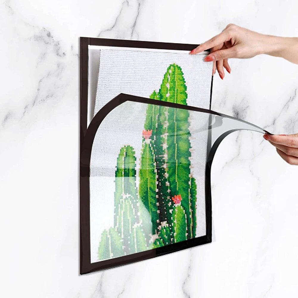 Magnetic Diamond Art Photo Frames 25/ 35*25cm Diamond-Painting Frames Wall Gallery Self-Adhesive Creative Living Room Home Deco - Twinsupliers