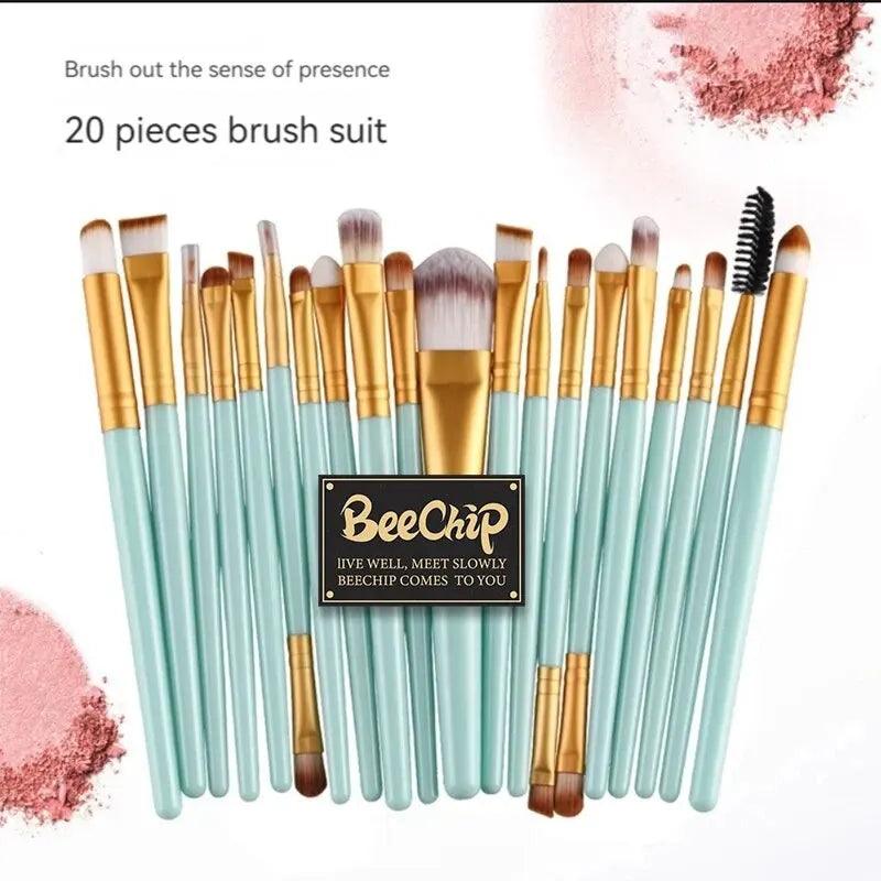 Makeup Brush Set Eye Shadow Brush Set Foundation Brush Beauty Tools Super Soft Man-made Fibers Full Set - Twin suppliers 