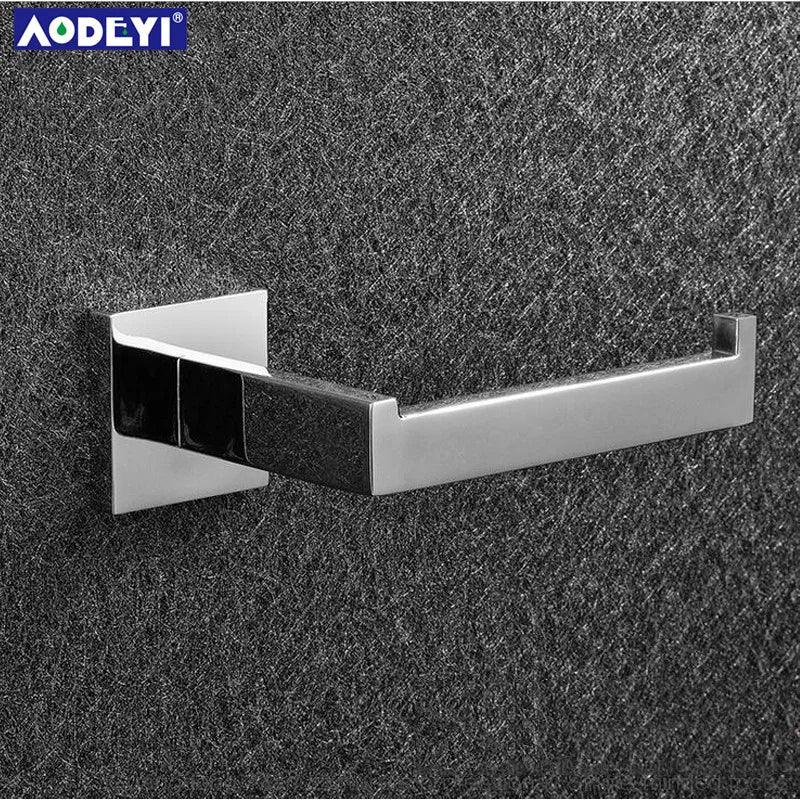 Matte Black Toilet Paper Holder Wall Mount Tissue Roll Hanger 304 Stainless Steel Bathroom Accessories Brushed Gold - Twinsupliers