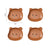 Mini Cute Cartoon Shape Bear Spit Bone Dish Creative Desktop Trash Tray Snack Food Residue Fruit Plate Kawaii Kitchen Tableware - Twinsupliers