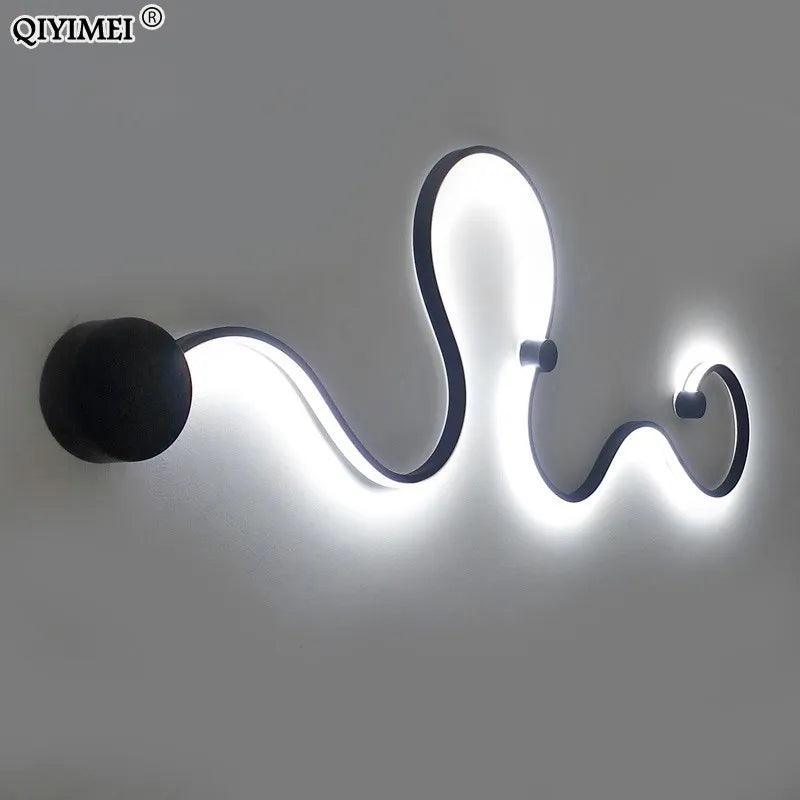 Modern Wall Lamps for bedroom study living balcony room Acrylic home deco in White black iron body sconce led lights Fixtures - Twinsupliers