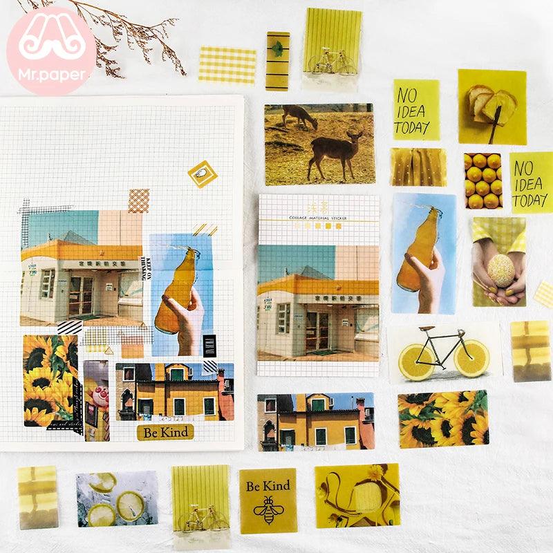 Mr.paper 8 Designs 70Pcs/lot Ins Style Artsy Photos Deco Stickers Scrapbooking Popular Deco Stationery Stickers - Twinsupliers